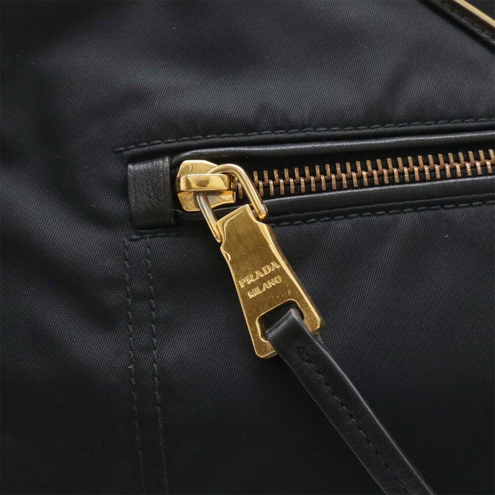 PRADA Black Leather Shoulder Bag - Picture 5 of 8